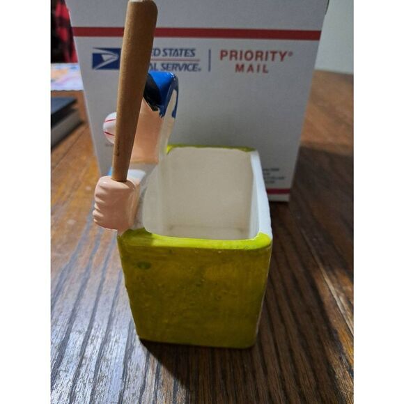 Vintage Napcoware Japanese Baseball Funny Ball in Mouth Planter Dish Decor C8222 - Picture 7 of 11